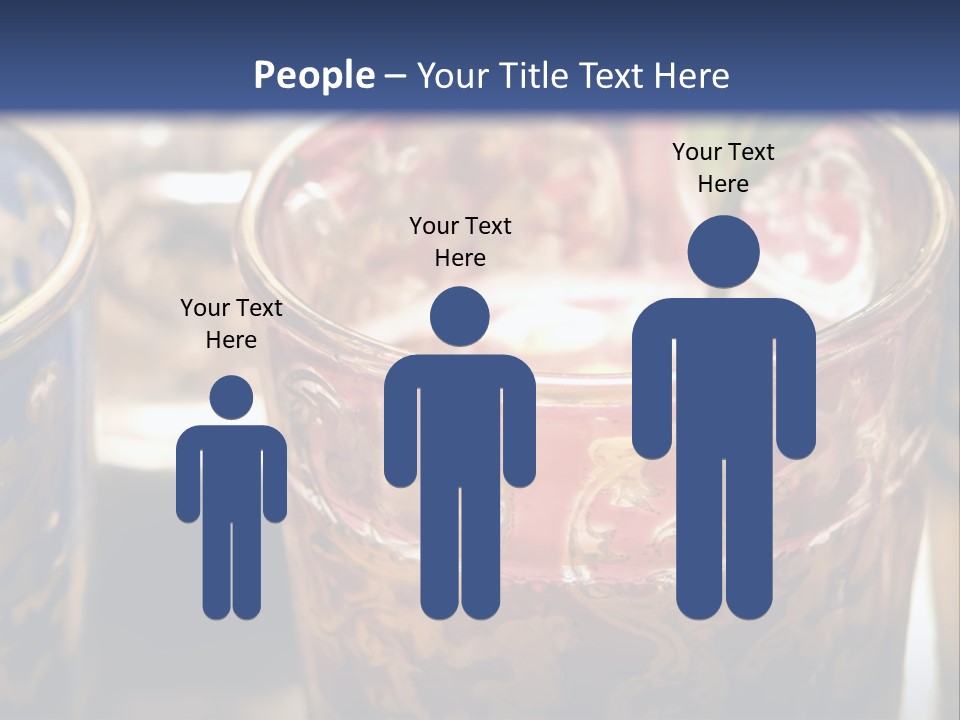 A Group Of Cups With A Plant Growing Out Of Them PowerPoint Template