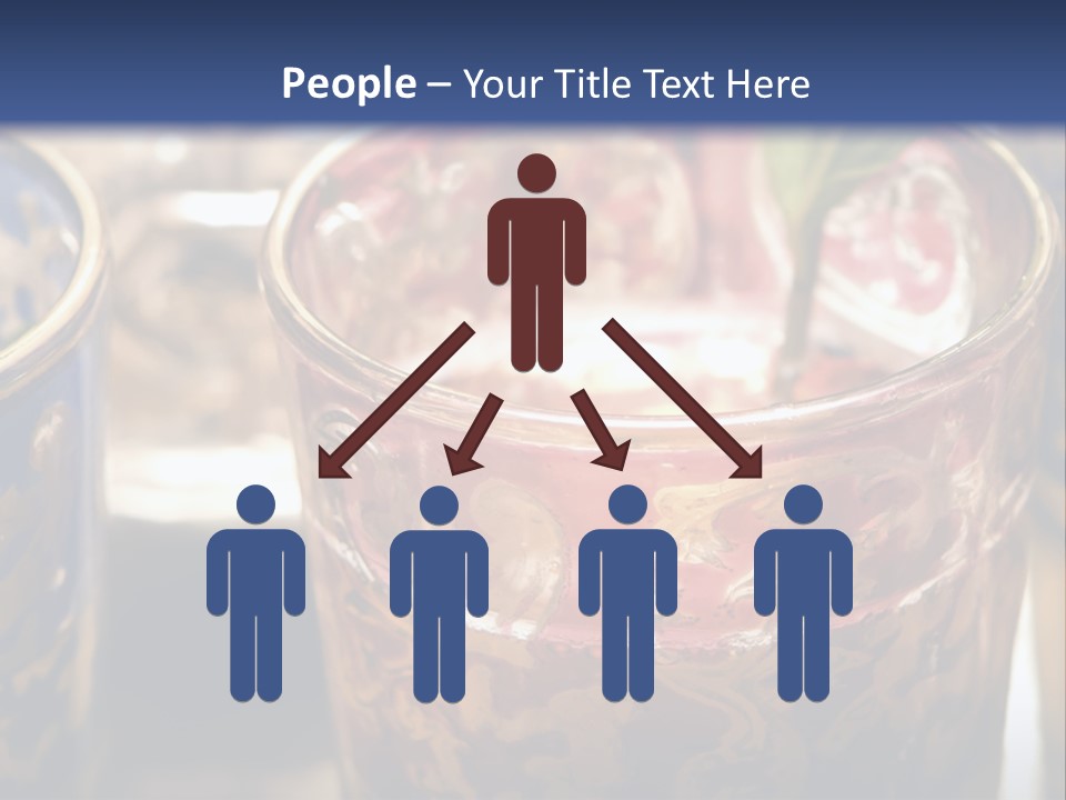 A Group Of Cups With A Plant Growing Out Of Them PowerPoint Template