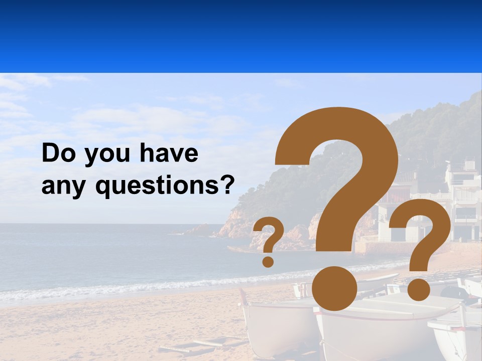 Two Boats On The Beach With A House In The Background PowerPoint Template