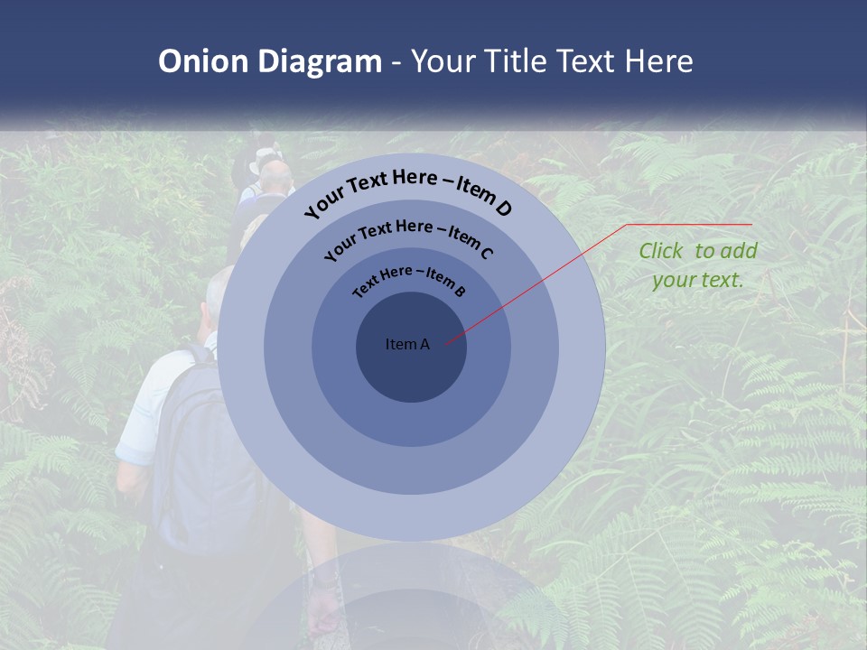 A Group Of People Walking Down A Path In The Woods PowerPoint Template