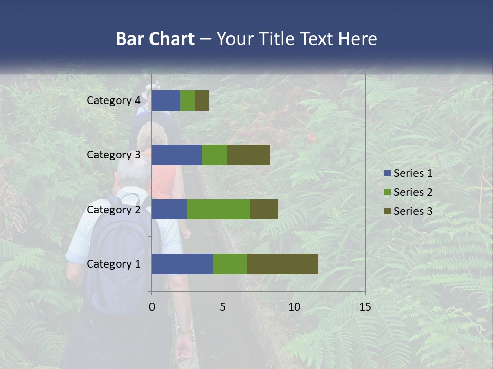 A Group Of People Walking Down A Path In The Woods PowerPoint Template