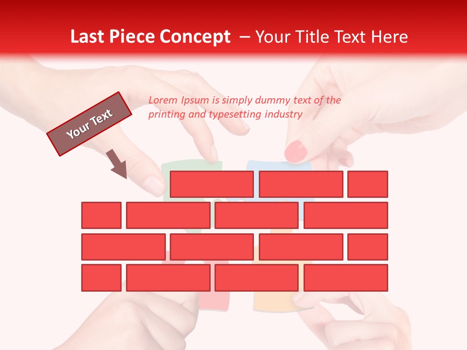 A Group Of People Putting Pieces Of A Puzzle Together PowerPoint Template