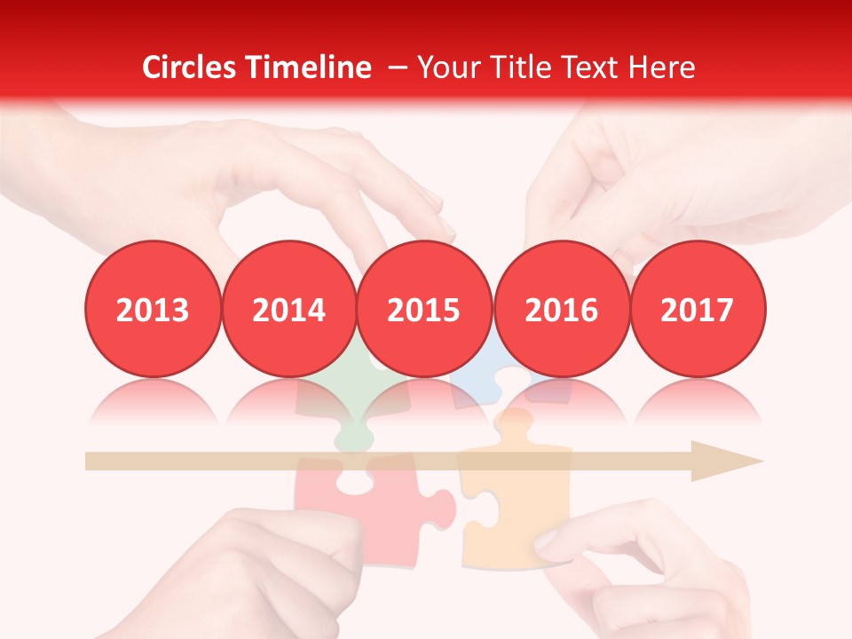 A Group Of People Putting Pieces Of A Puzzle Together PowerPoint Template