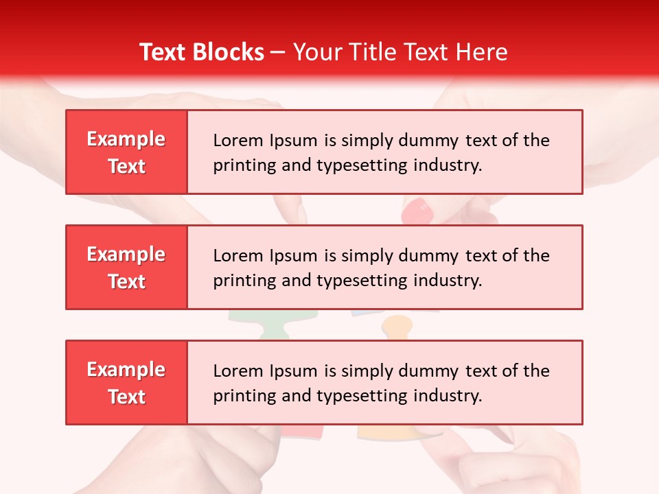 A Group Of People Putting Pieces Of A Puzzle Together PowerPoint Template