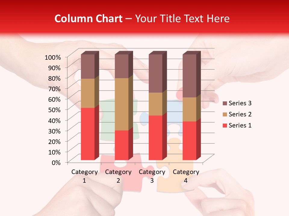 A Group Of People Putting Pieces Of A Puzzle Together PowerPoint Template