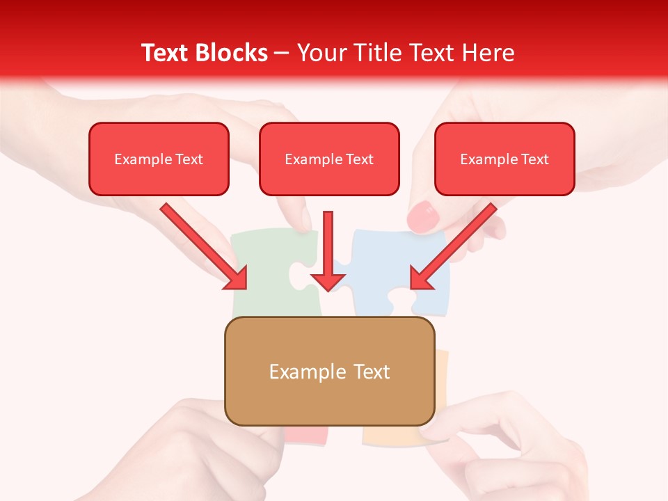 A Group Of People Putting Pieces Of A Puzzle Together PowerPoint Template