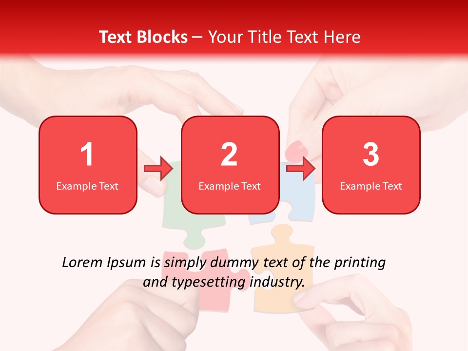 A Group Of People Putting Pieces Of A Puzzle Together PowerPoint Template