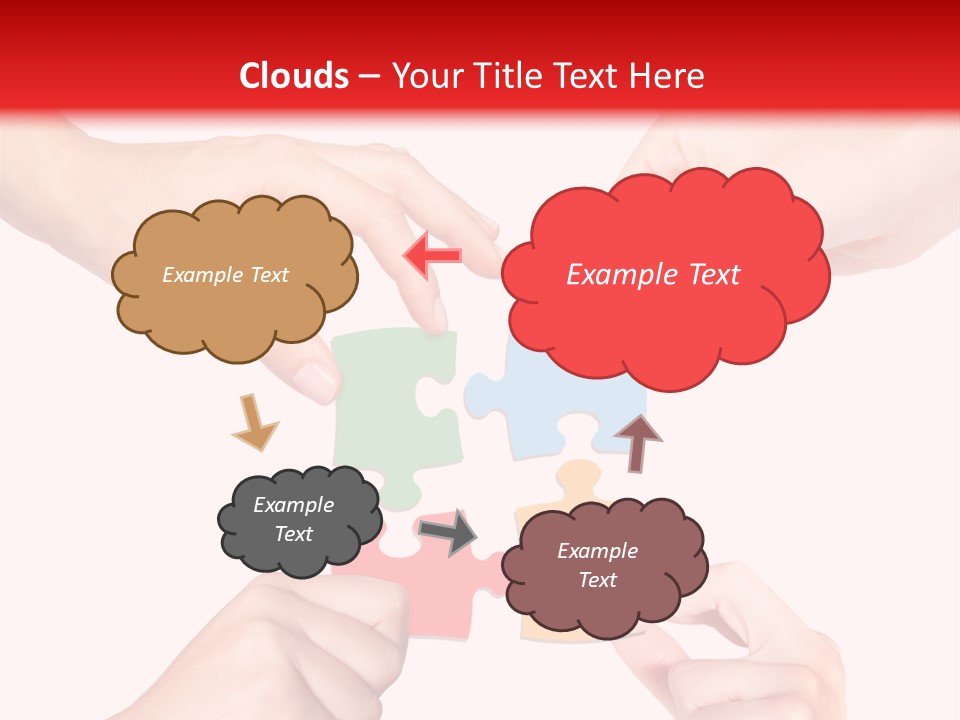 A Group Of People Putting Pieces Of A Puzzle Together PowerPoint Template