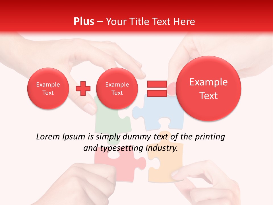 A Group Of People Putting Pieces Of A Puzzle Together PowerPoint Template
