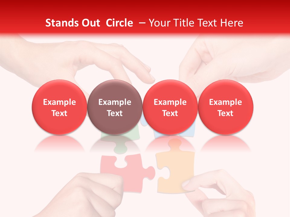 A Group Of People Putting Pieces Of A Puzzle Together PowerPoint Template