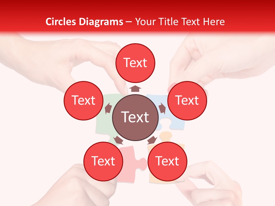 A Group Of People Putting Pieces Of A Puzzle Together PowerPoint Template