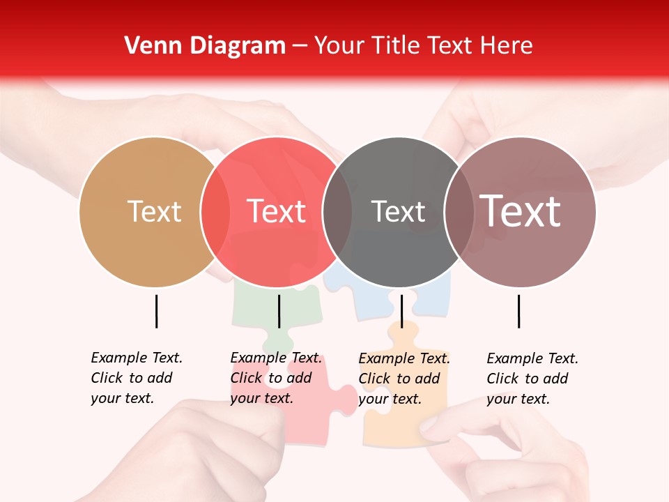 A Group Of People Putting Pieces Of A Puzzle Together PowerPoint Template