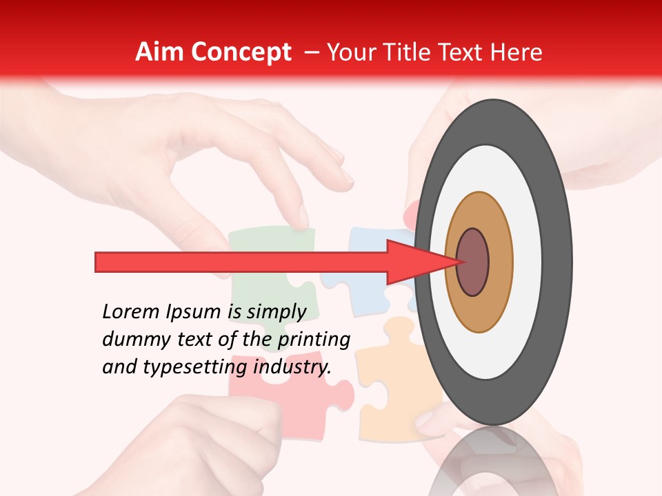 A Group Of People Putting Pieces Of A Puzzle Together PowerPoint Template