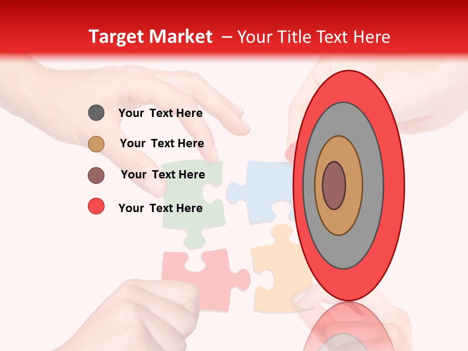 A Group Of People Putting Pieces Of A Puzzle Together PowerPoint Template