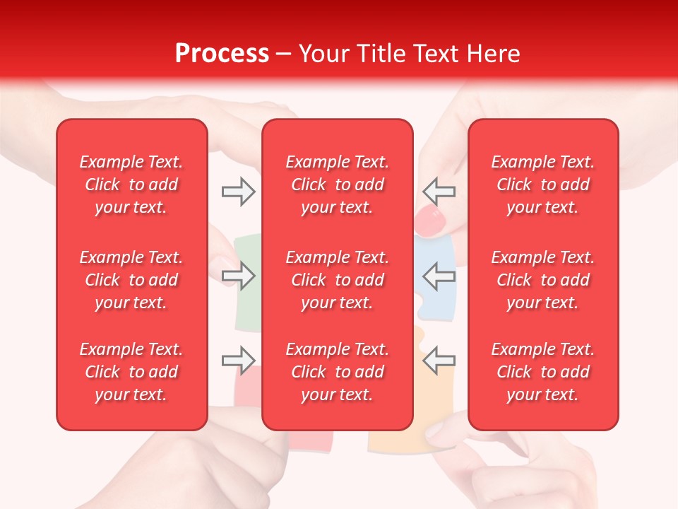 A Group Of People Putting Pieces Of A Puzzle Together PowerPoint Template