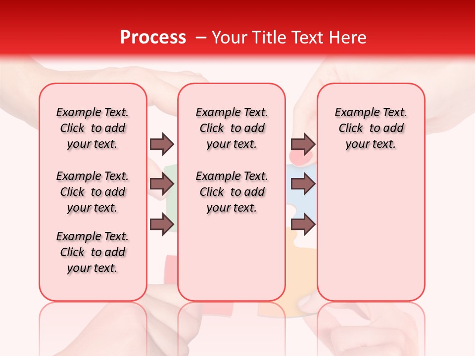 A Group Of People Putting Pieces Of A Puzzle Together PowerPoint Template