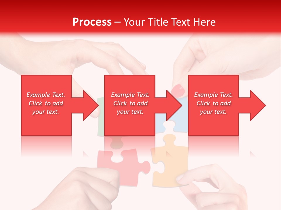 A Group Of People Putting Pieces Of A Puzzle Together PowerPoint Template
