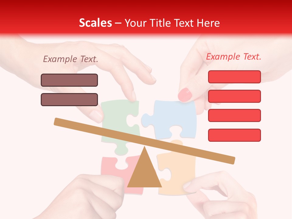 A Group Of People Putting Pieces Of A Puzzle Together PowerPoint Template