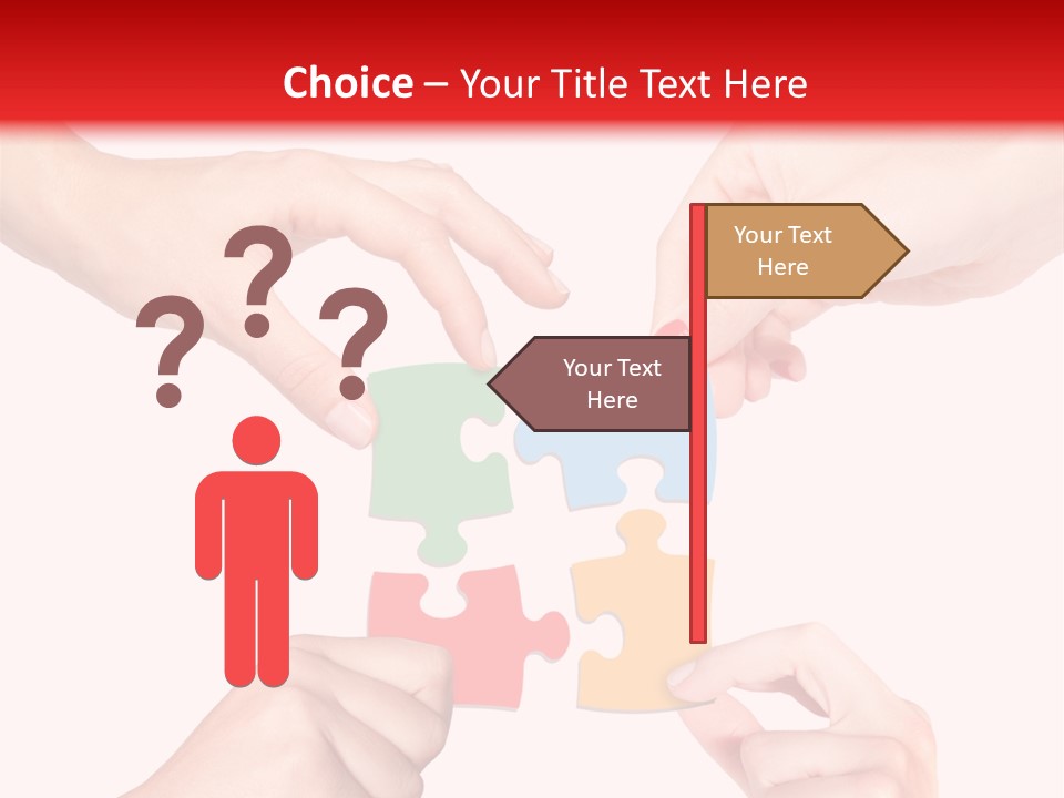 A Group Of People Putting Pieces Of A Puzzle Together PowerPoint Template