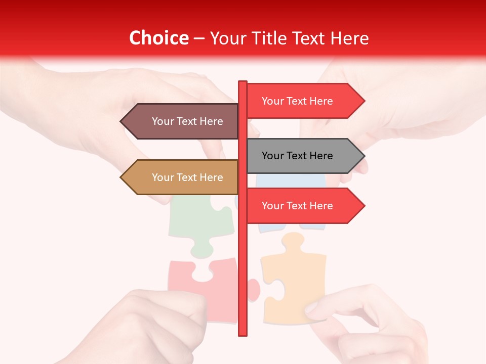 A Group Of People Putting Pieces Of A Puzzle Together PowerPoint Template