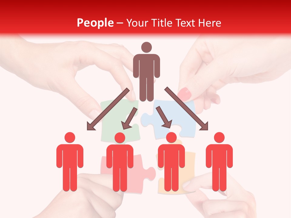 A Group Of People Putting Pieces Of A Puzzle Together PowerPoint Template