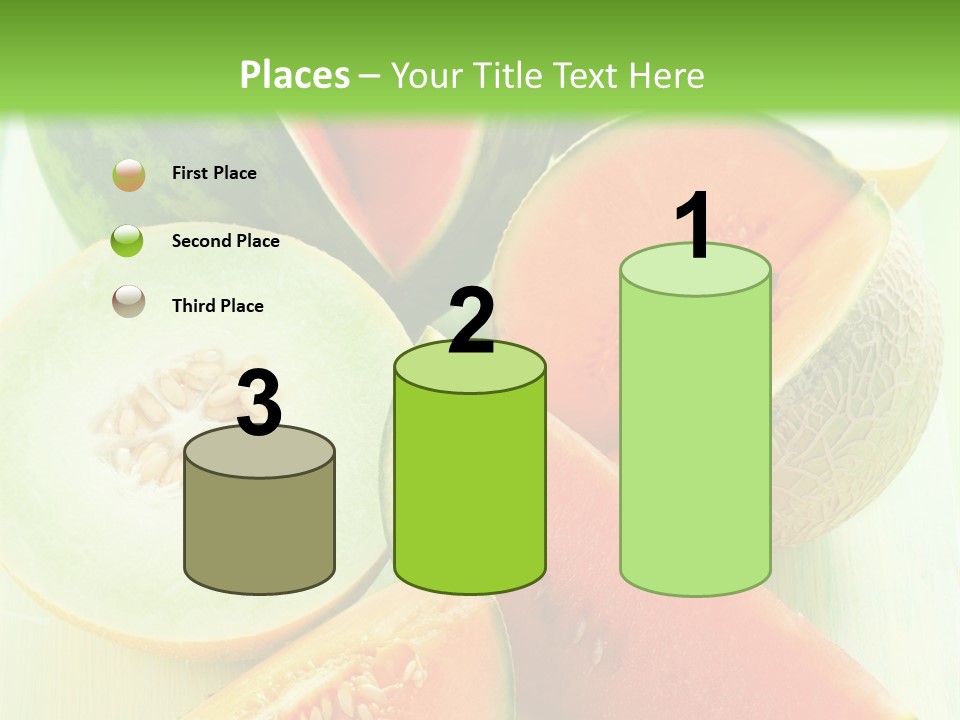 A Bunch Of Watermelon Slices On A Cutting Board PowerPoint Template