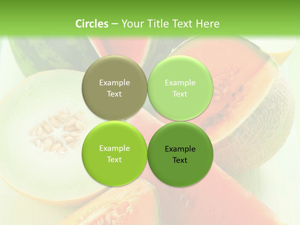 A Bunch Of Watermelon Slices On A Cutting Board PowerPoint Template