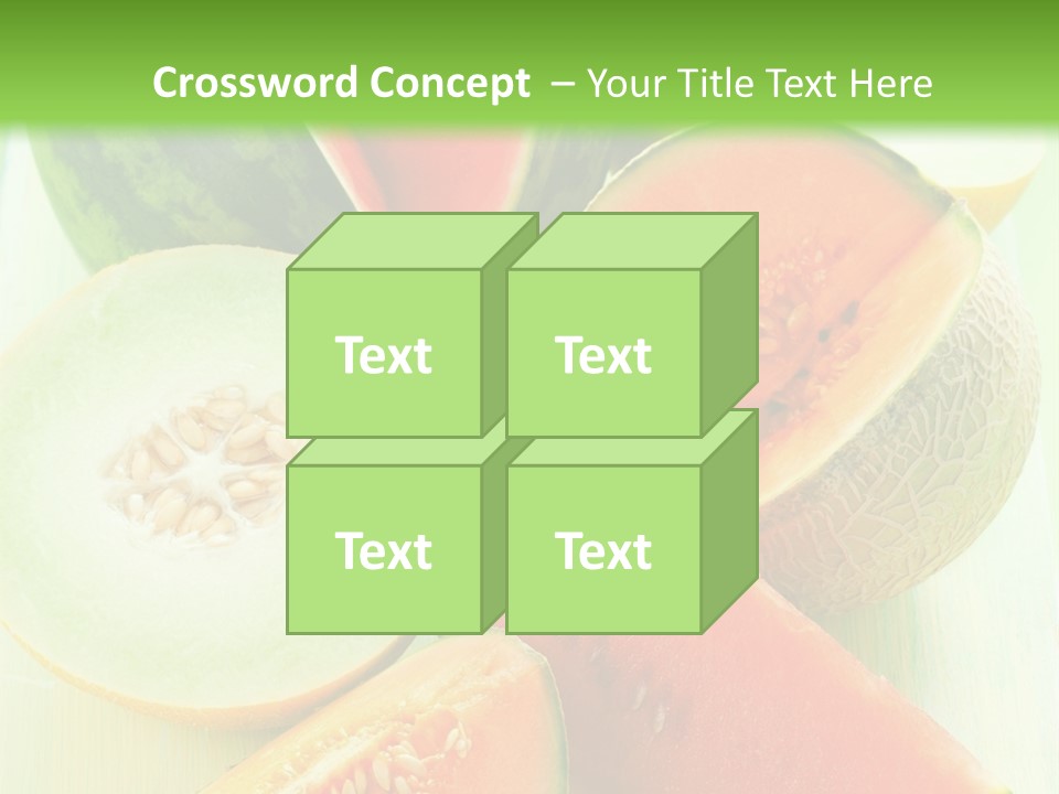 A Bunch Of Watermelon Slices On A Cutting Board PowerPoint Template