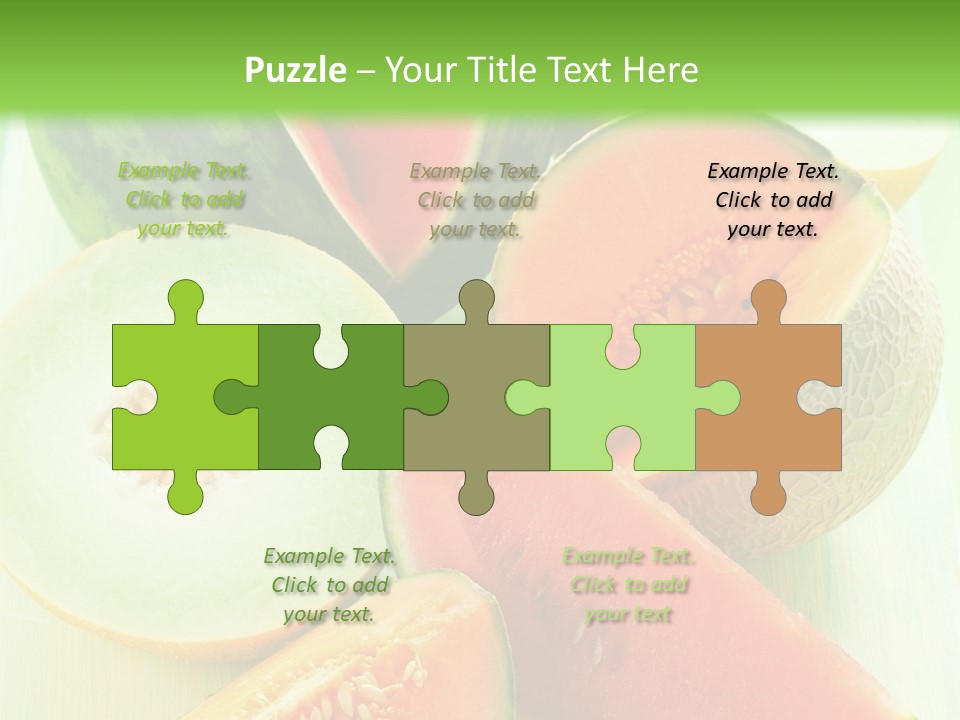 A Bunch Of Watermelon Slices On A Cutting Board PowerPoint Template