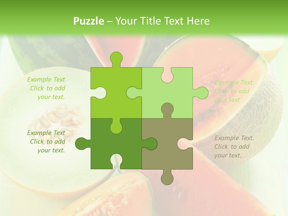 A Bunch Of Watermelon Slices On A Cutting Board PowerPoint Template