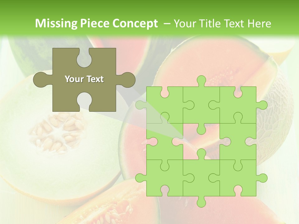 A Bunch Of Watermelon Slices On A Cutting Board PowerPoint Template