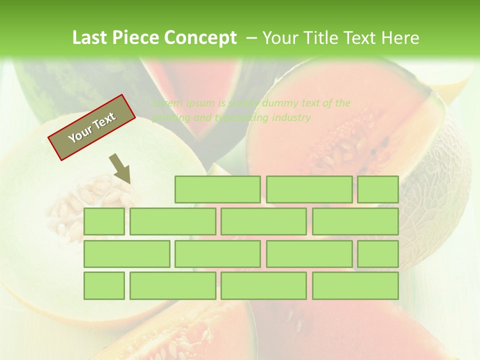 A Bunch Of Watermelon Slices On A Cutting Board PowerPoint Template