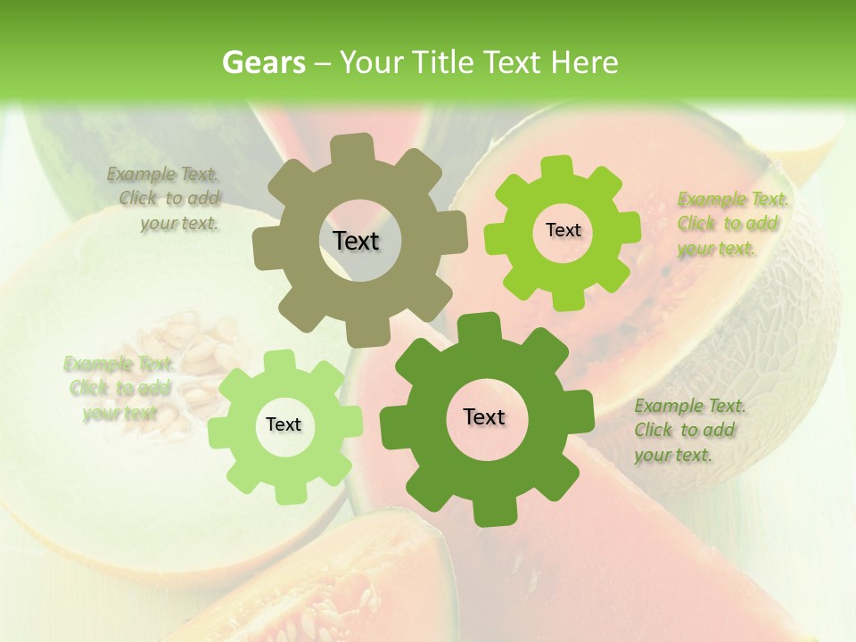 A Bunch Of Watermelon Slices On A Cutting Board PowerPoint Template