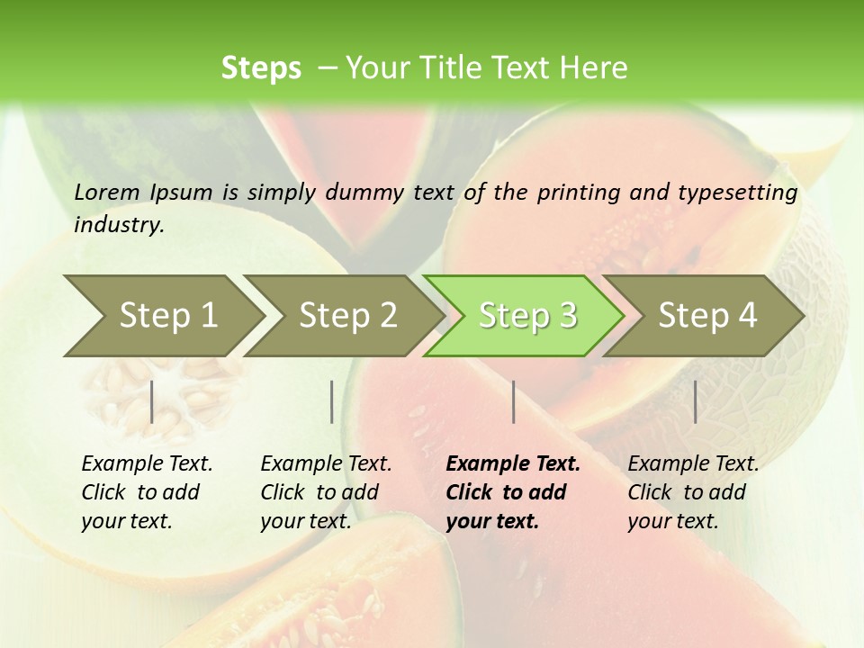 A Bunch Of Watermelon Slices On A Cutting Board PowerPoint Template