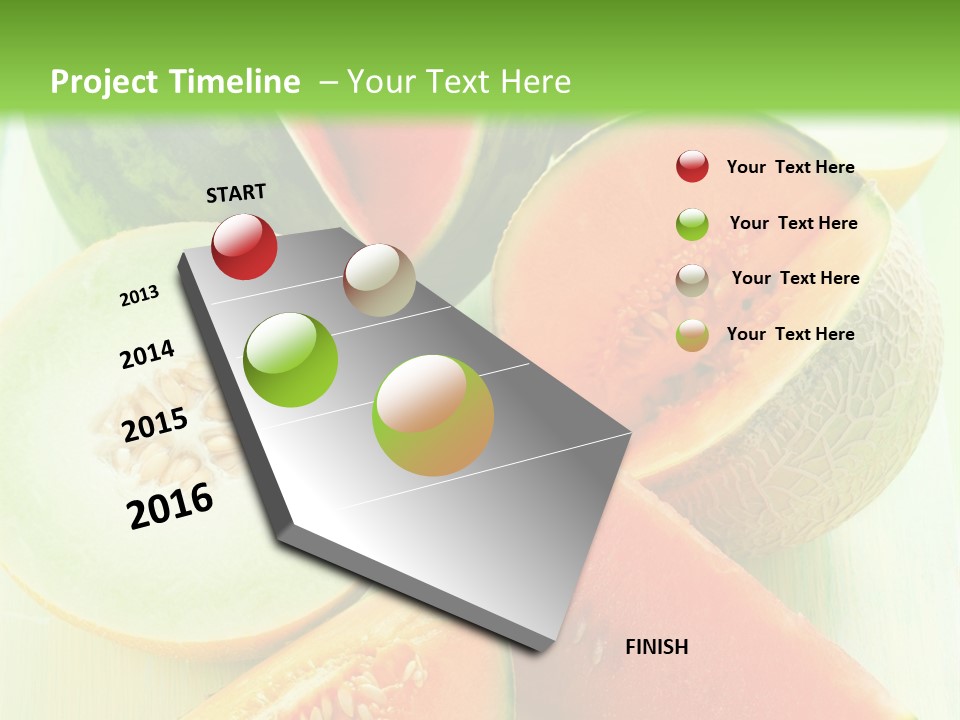 A Bunch Of Watermelon Slices On A Cutting Board PowerPoint Template