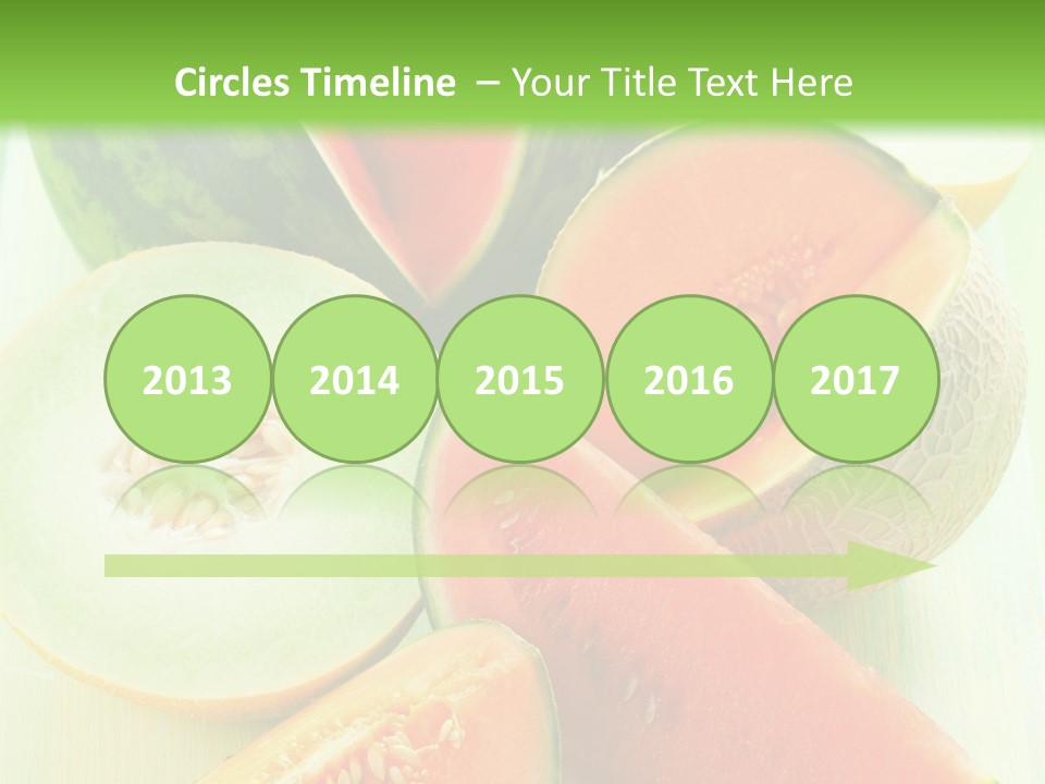 A Bunch Of Watermelon Slices On A Cutting Board PowerPoint Template