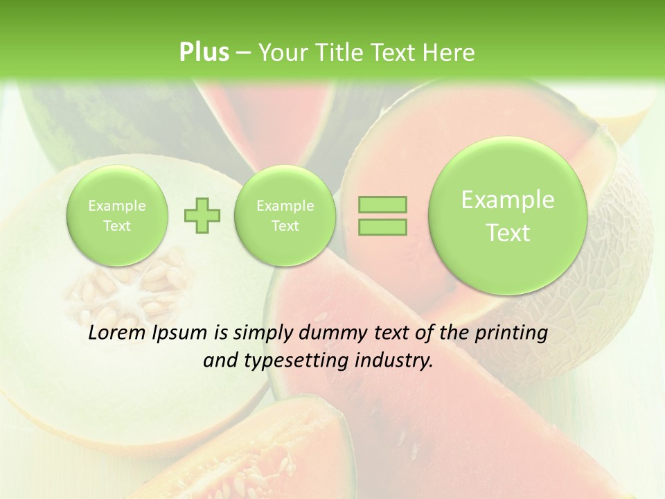 A Bunch Of Watermelon Slices On A Cutting Board PowerPoint Template
