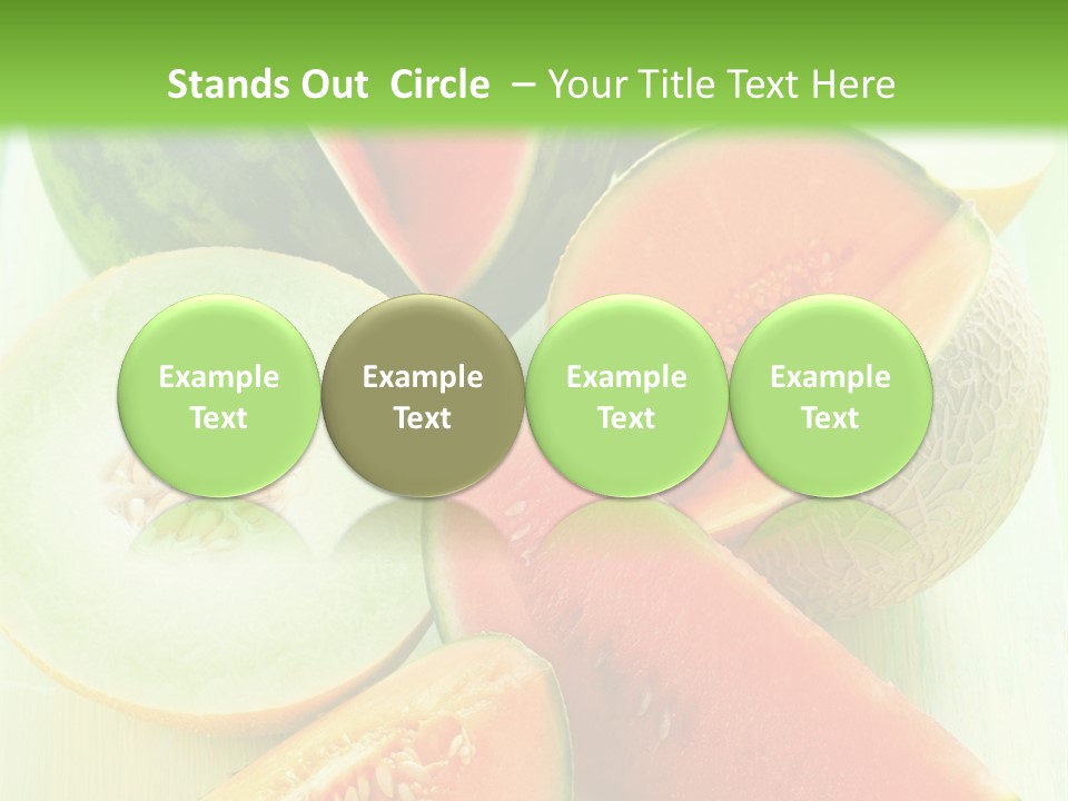 A Bunch Of Watermelon Slices On A Cutting Board PowerPoint Template