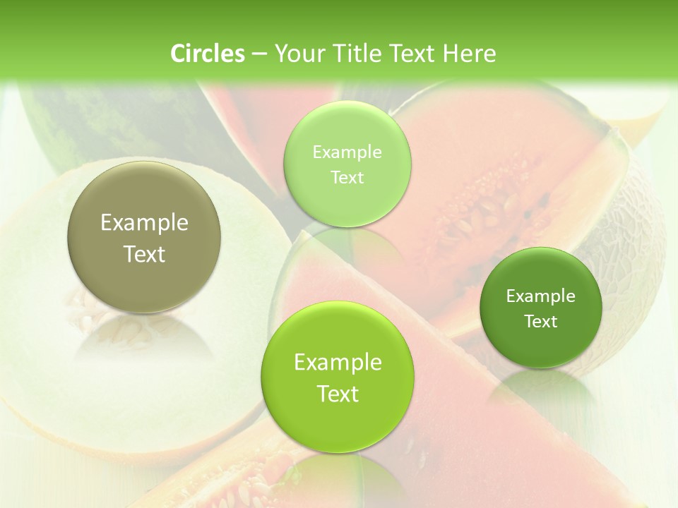 A Bunch Of Watermelon Slices On A Cutting Board PowerPoint Template