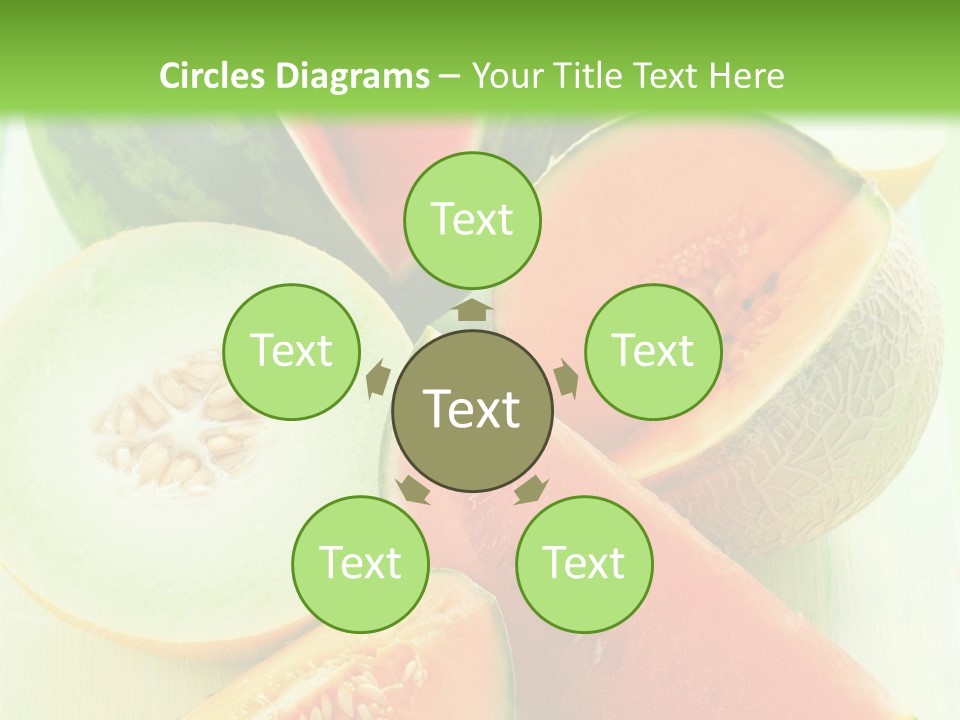 A Bunch Of Watermelon Slices On A Cutting Board PowerPoint Template