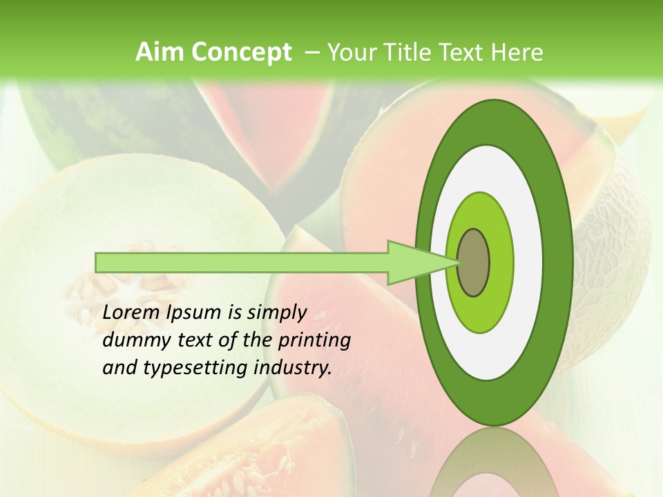 A Bunch Of Watermelon Slices On A Cutting Board PowerPoint Template