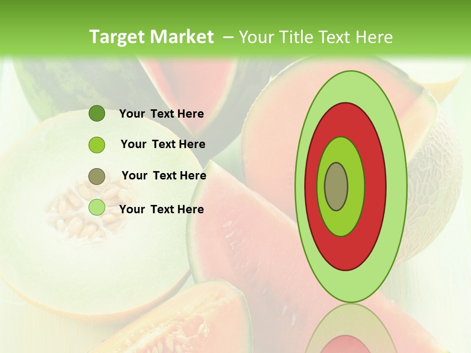 A Bunch Of Watermelon Slices On A Cutting Board PowerPoint Template