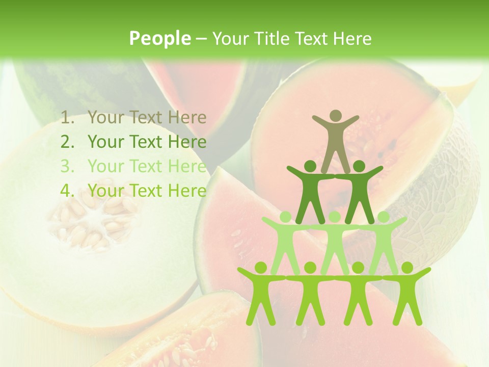 A Bunch Of Watermelon Slices On A Cutting Board PowerPoint Template