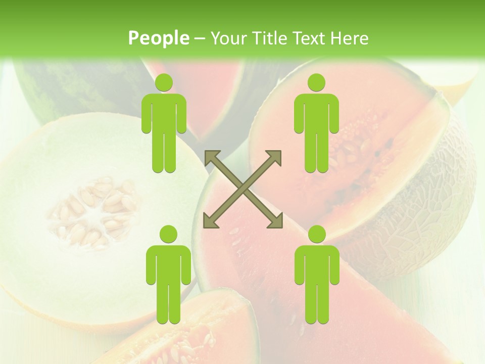 A Bunch Of Watermelon Slices On A Cutting Board PowerPoint Template