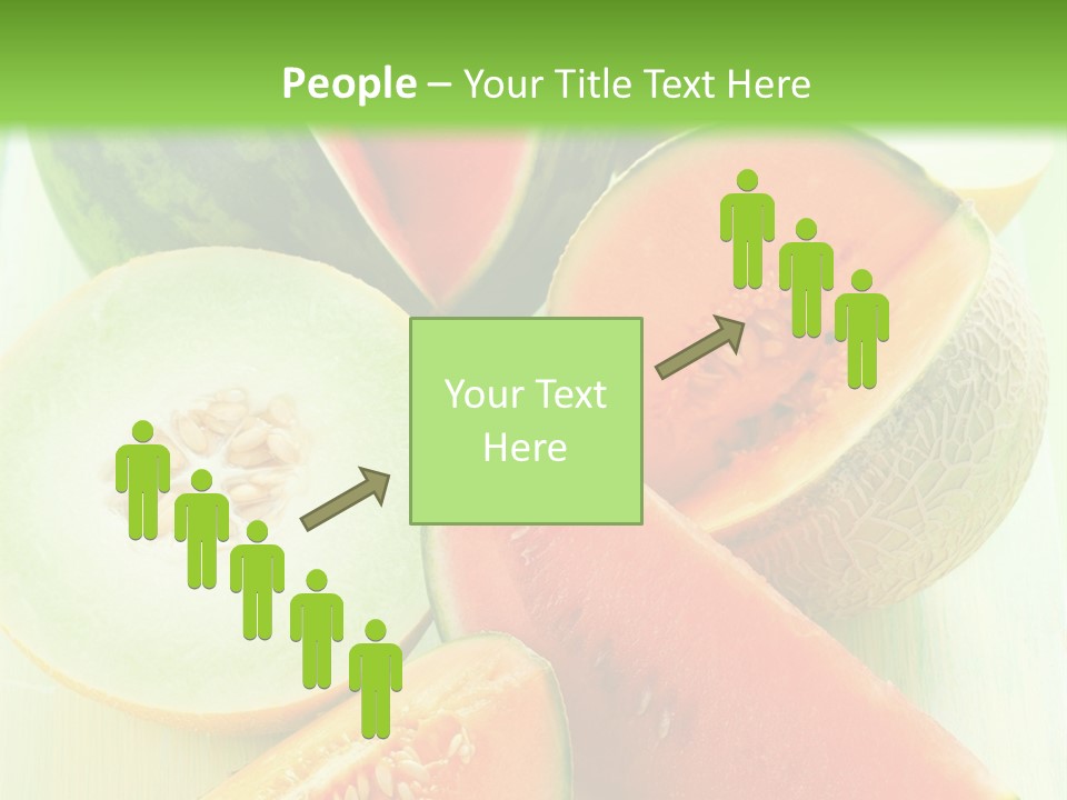 A Bunch Of Watermelon Slices On A Cutting Board PowerPoint Template