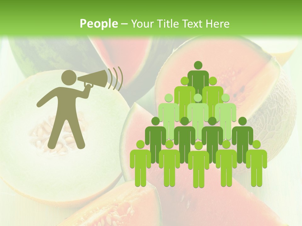 A Bunch Of Watermelon Slices On A Cutting Board PowerPoint Template