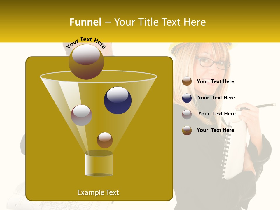 A Man And A Woman In Hardhats Holding A Clipboard PowerPoint Template