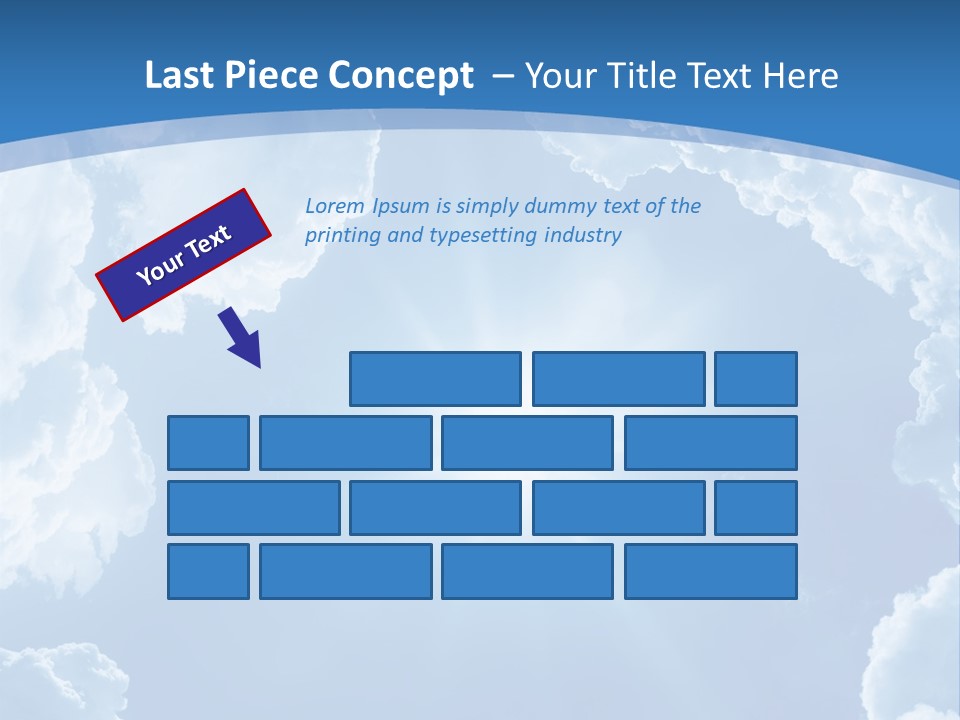 A Blue Sky With Clouds And Sun Powerpoint Template PowerPoint Template