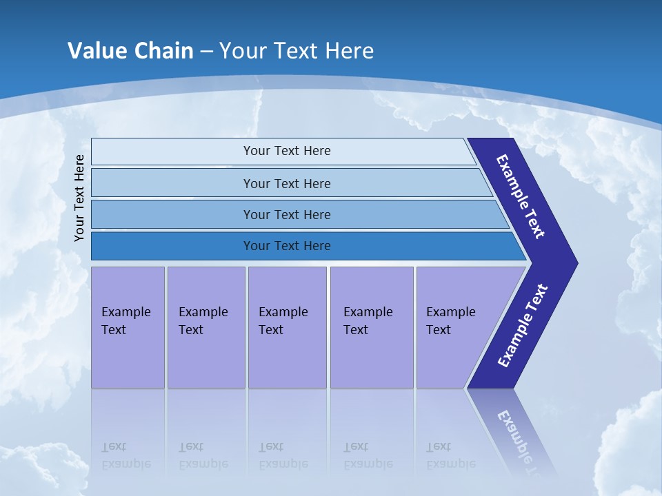 A Blue Sky With Clouds And Sun Powerpoint Template PowerPoint Template