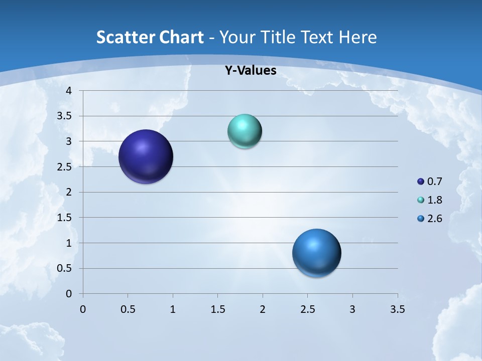 A Blue Sky With Clouds And Sun Powerpoint Template PowerPoint Template